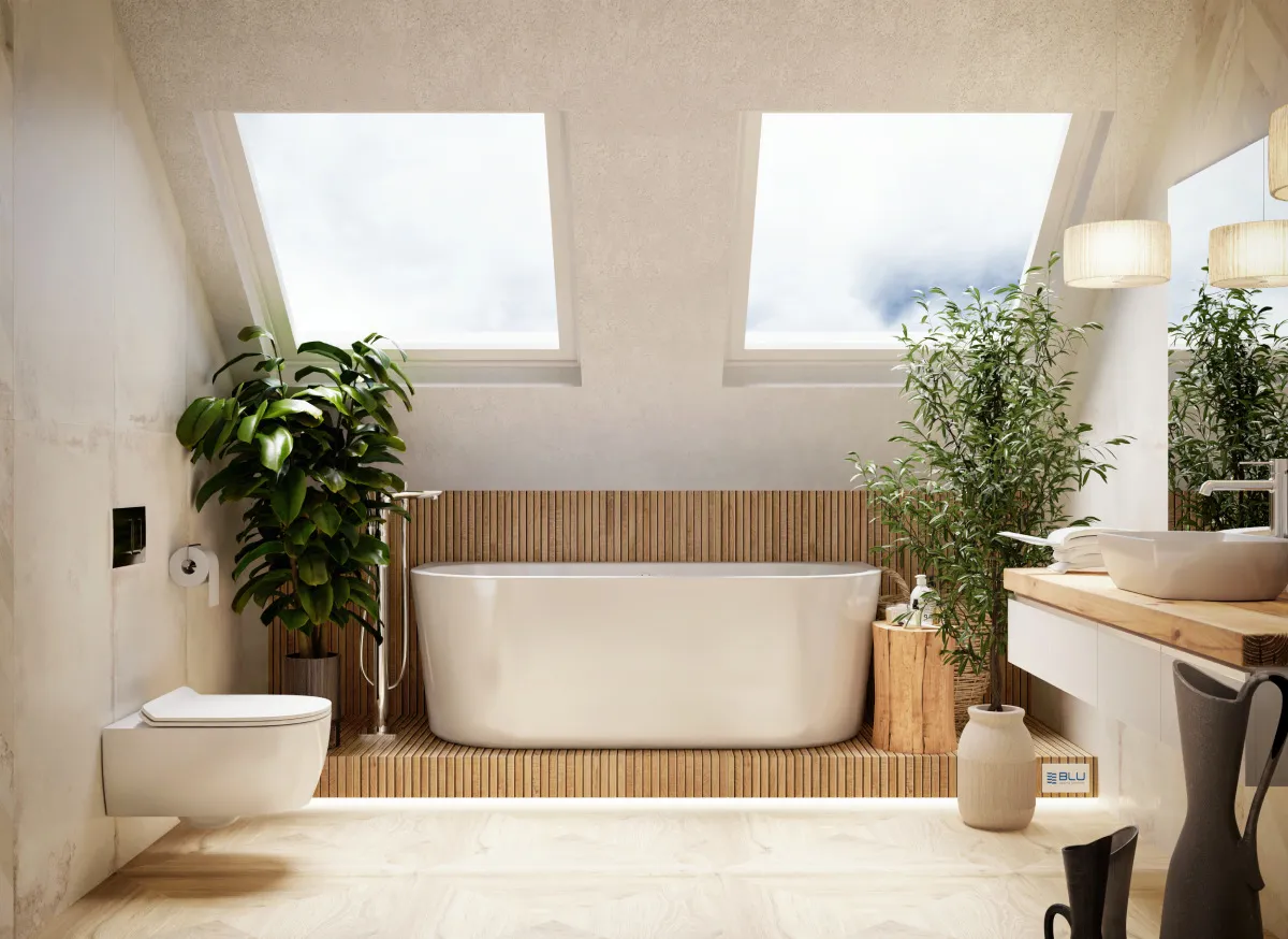 Łazienka po metamorfozie bez kucia płytek inspiracje