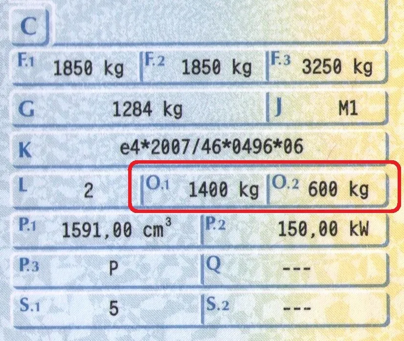 samoch&oacute;d holujący przyczepę parametry techniczne