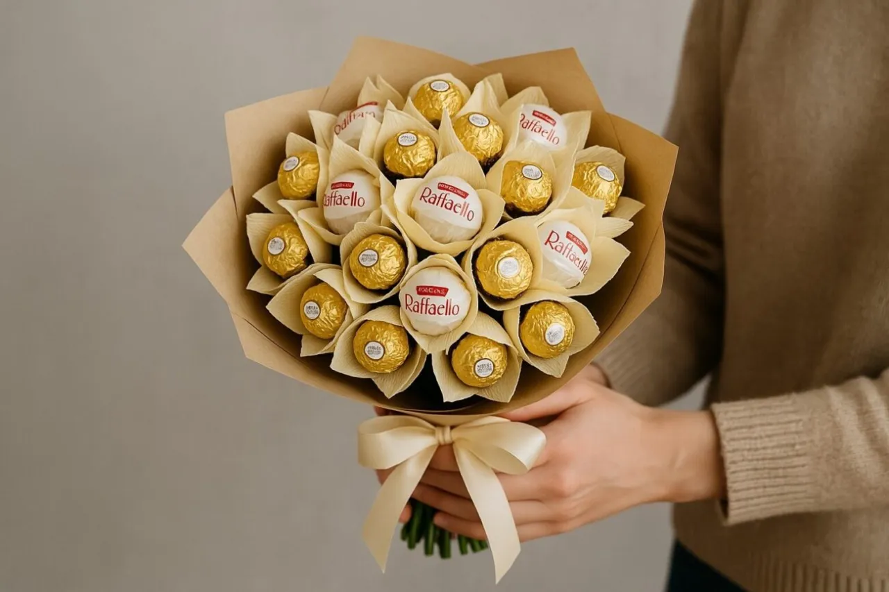 błędy w bukiecie z cukierk&oacute;w