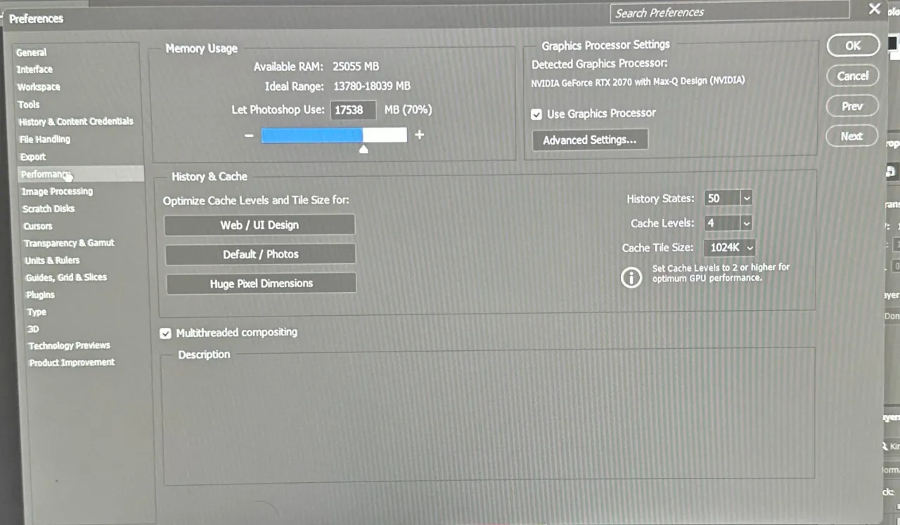 karta graficzna do photoshopa akceleracja gpu