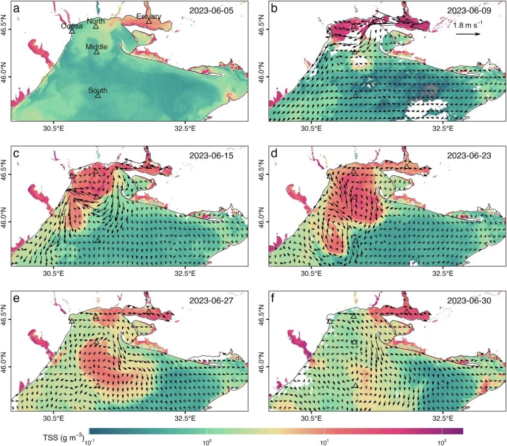 Strefa anoksyczna Morza Czarnego schemat
