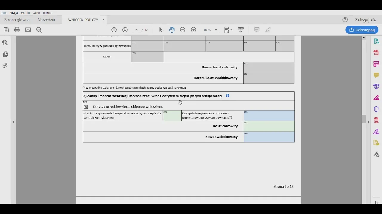 składanie wniosku czyste powietrze online
