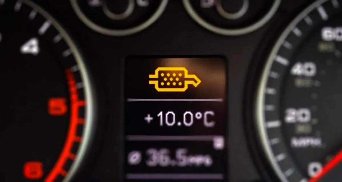 voyant filtre à particules tableau de bord voiture