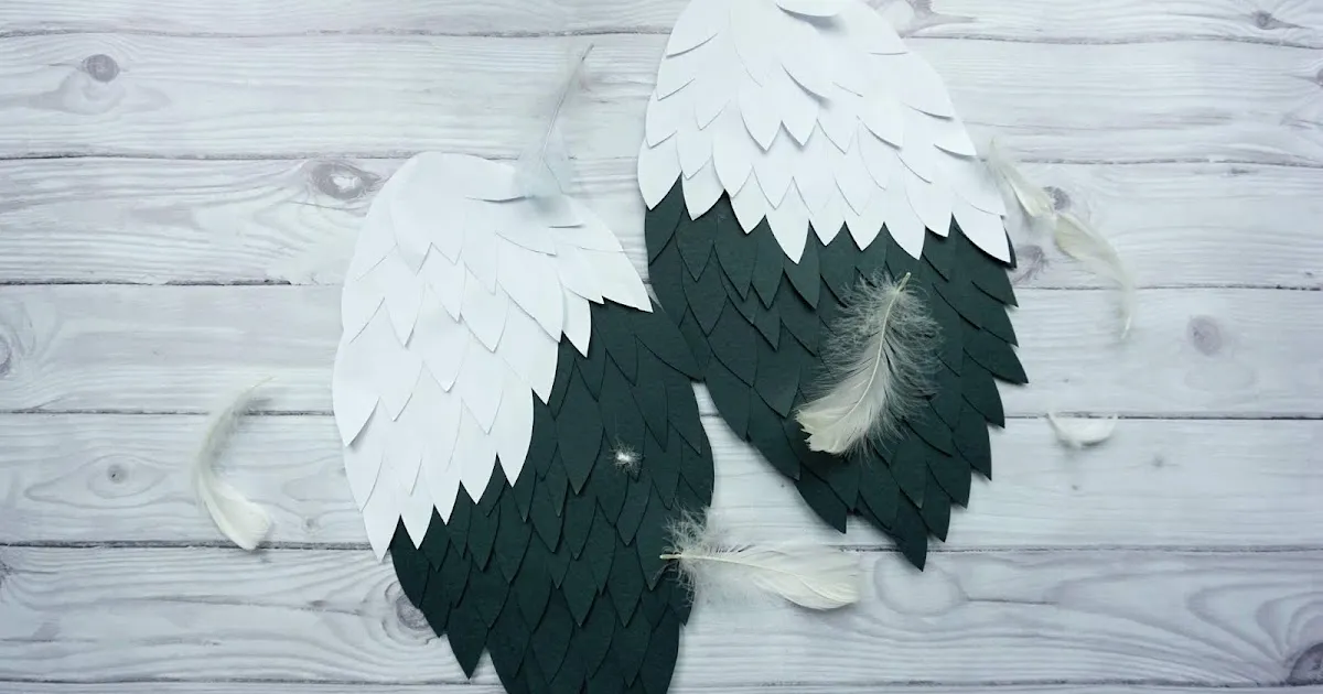 materiały do stroju bociana DIY