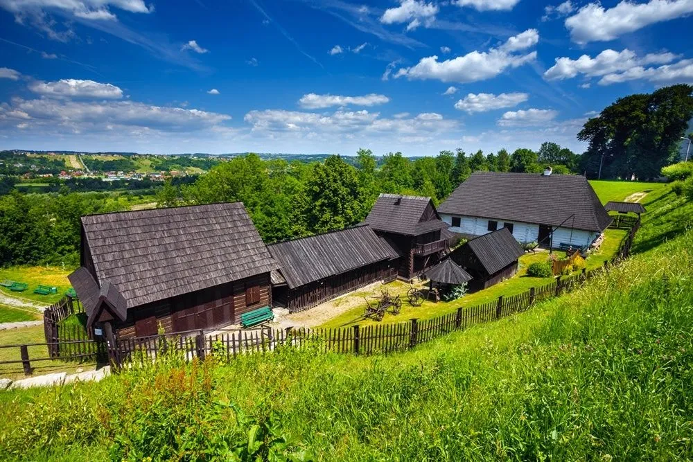 skansen polska ogólny widok krajobraz