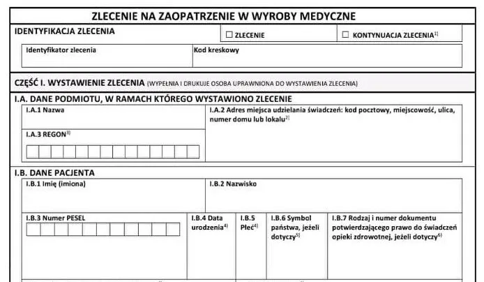 przykłady wyrobów medycznych fizjoterapeuta zlecenie