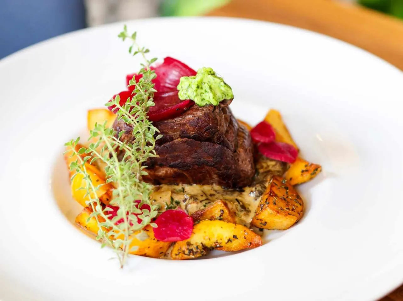 Stek Chata Gliwice wejście restauracja