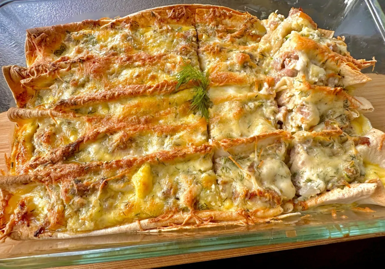 Zapiekanka z tortilli bez rozmoknięcia