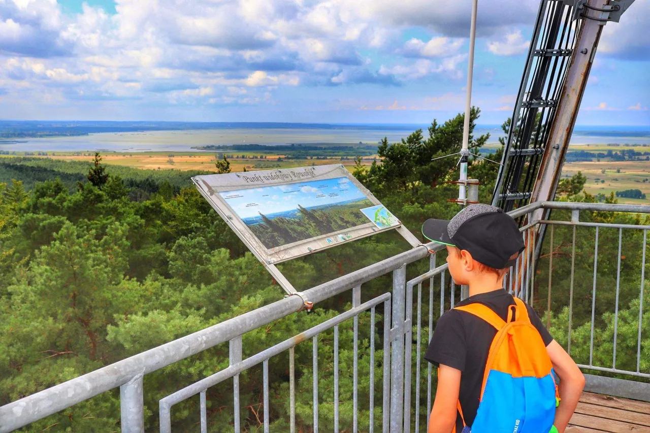 Góra Rowokół panorama Słowińskiego Parku Narodowego