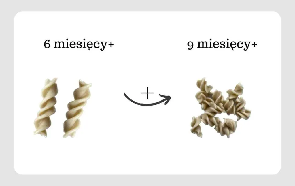 rodzaje makaronu dla niemowlaka