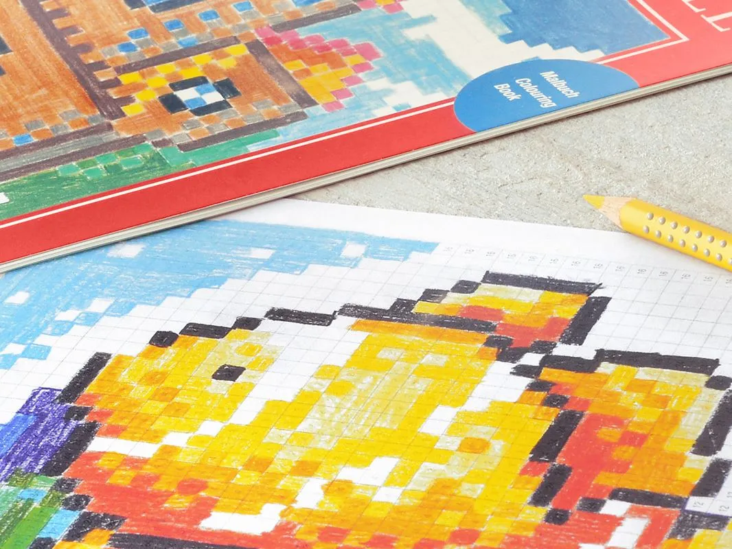 Pixel Art Bastelideen fertige Bilder