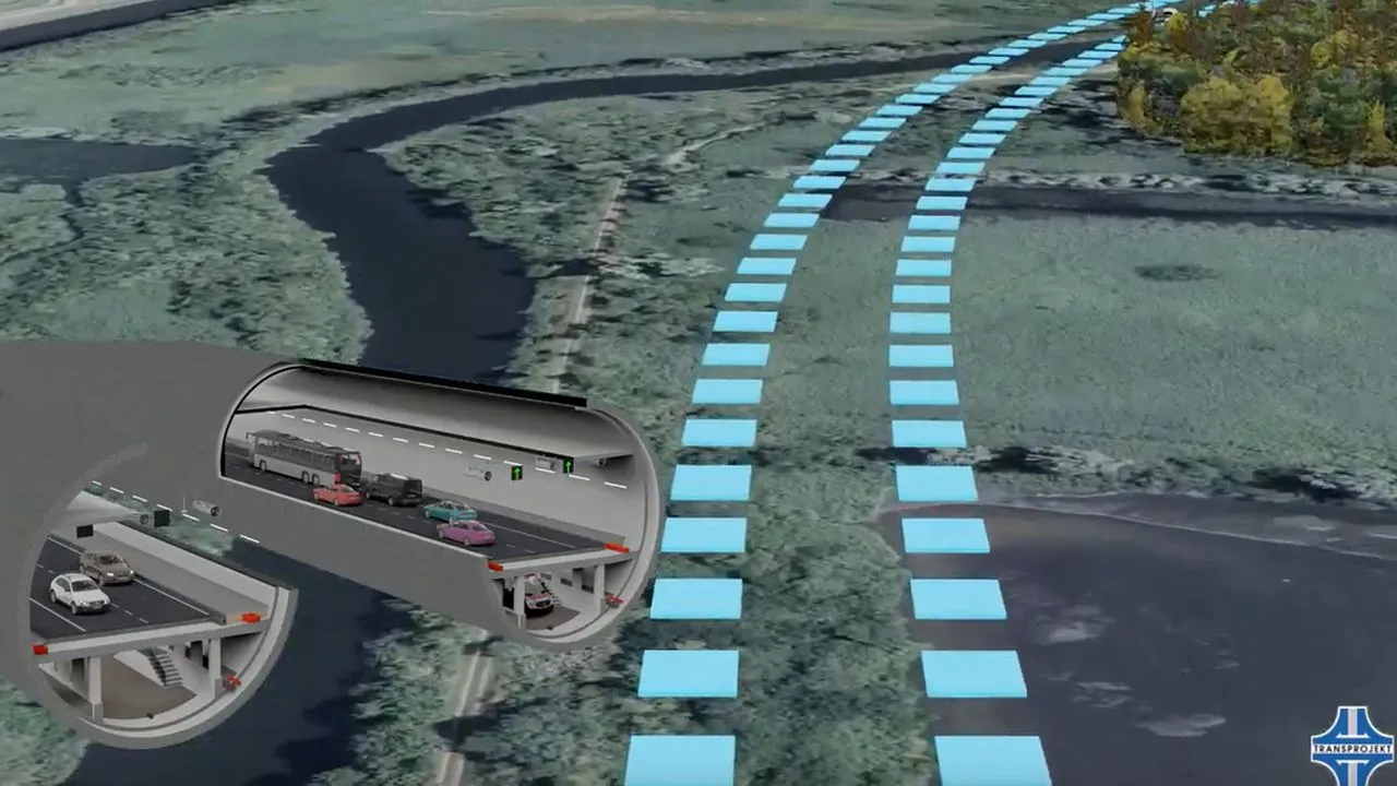 Zachodnia Obwodnica Szczecina tunel pod Odrą wizualizacja