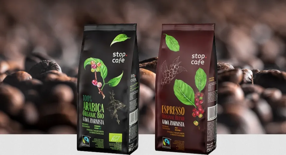 kawa ziarnista Orlen Stop Cafe opakowania