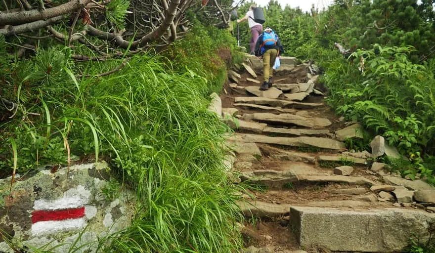 Babia G&oacute;ra szlak czerwony z Krowiarek