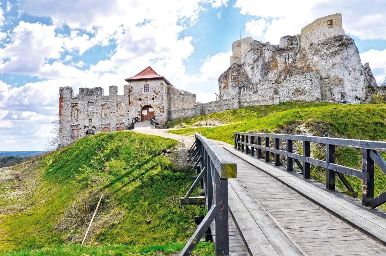 Mapa Jury Krakowsko-Częstochowskiej z zamkami