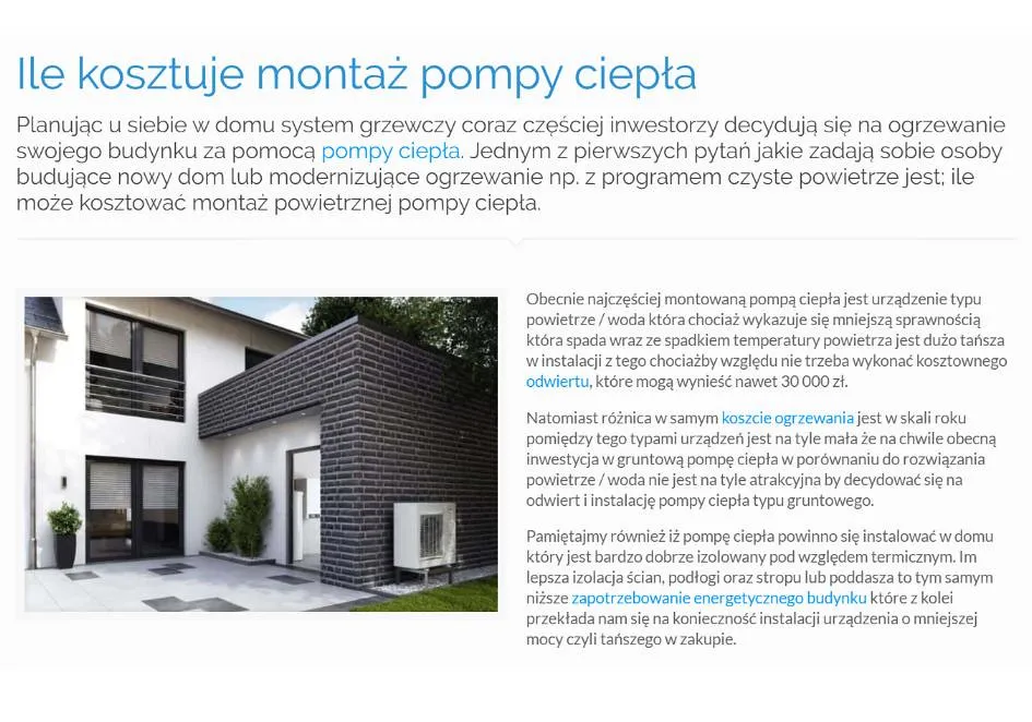 Zdjęcie Ile kosztuje założenie pompy ciepła? Odkryj ukryte koszty i dotacje