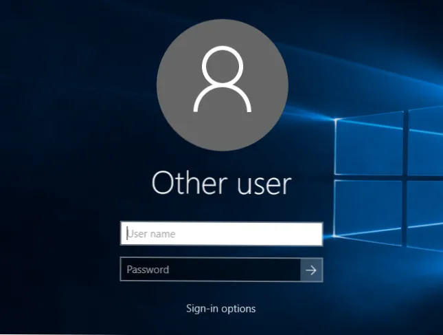 Ekran logowania Windows 10 pytania zabezpieczające