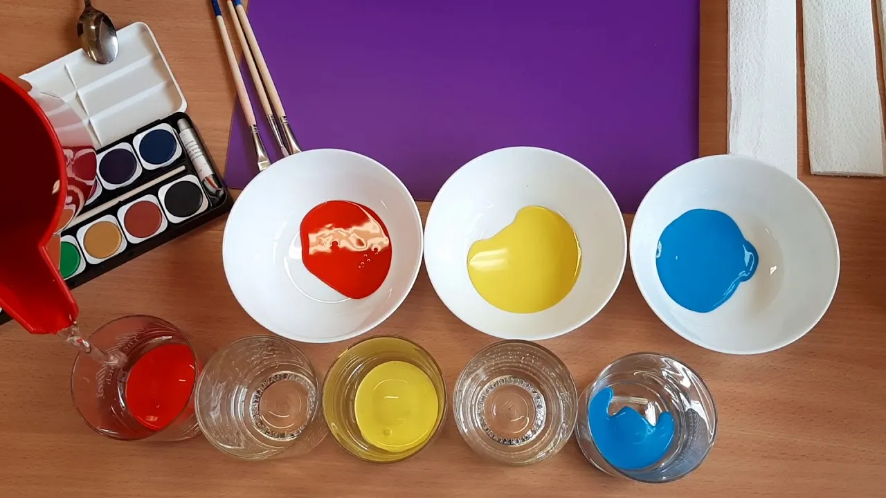 Eksperymenty z kolorami dla dzieci