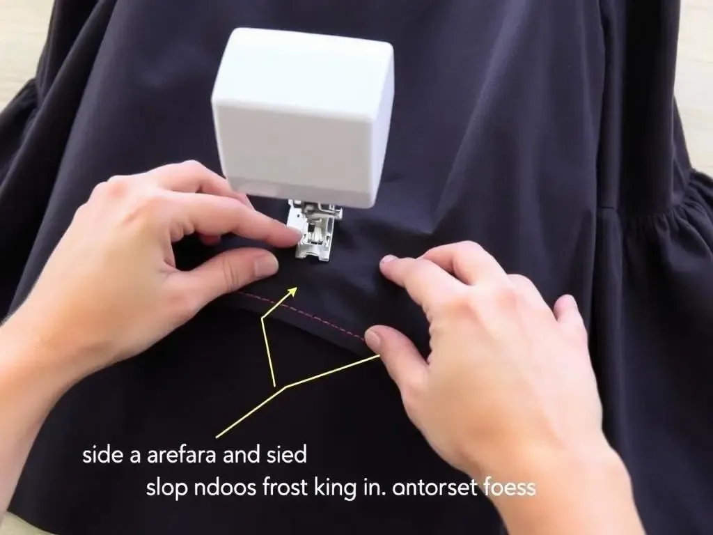 Wszywanie paneli w bluzkę krok po kroku