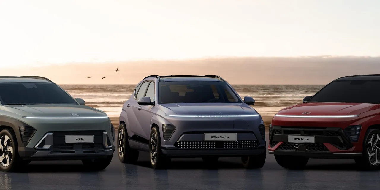 Hyundai Kona 2023 vs 2020 wymiary porównanie