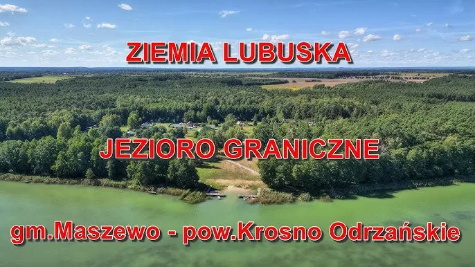 Jezioro Graniczne Lubuskie widok z lotu ptaka