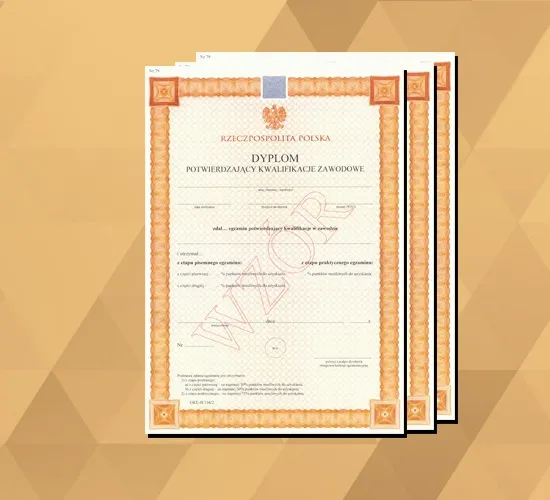 dyplom potwierdzający kwalifikacje zawodowe wzór