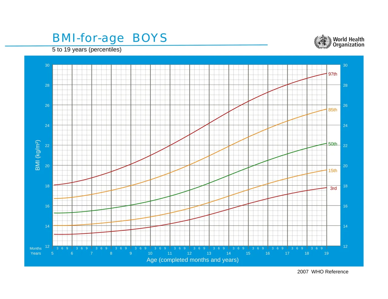 siatka centylowa waga wzrost przykład wykres