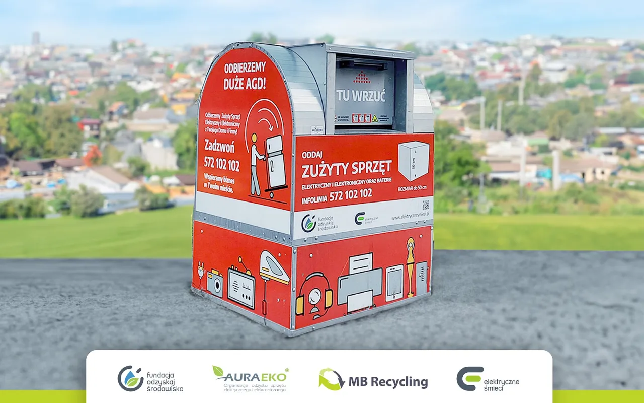 Kontener na elektrośmieci w Warszawie. Oddaj zużyty sprzęt AGD i RTV. Zadzwoń 572 102 102.