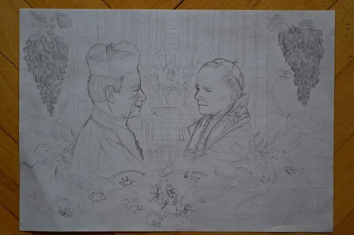 kolorowanka kardynał wyszyński do druku