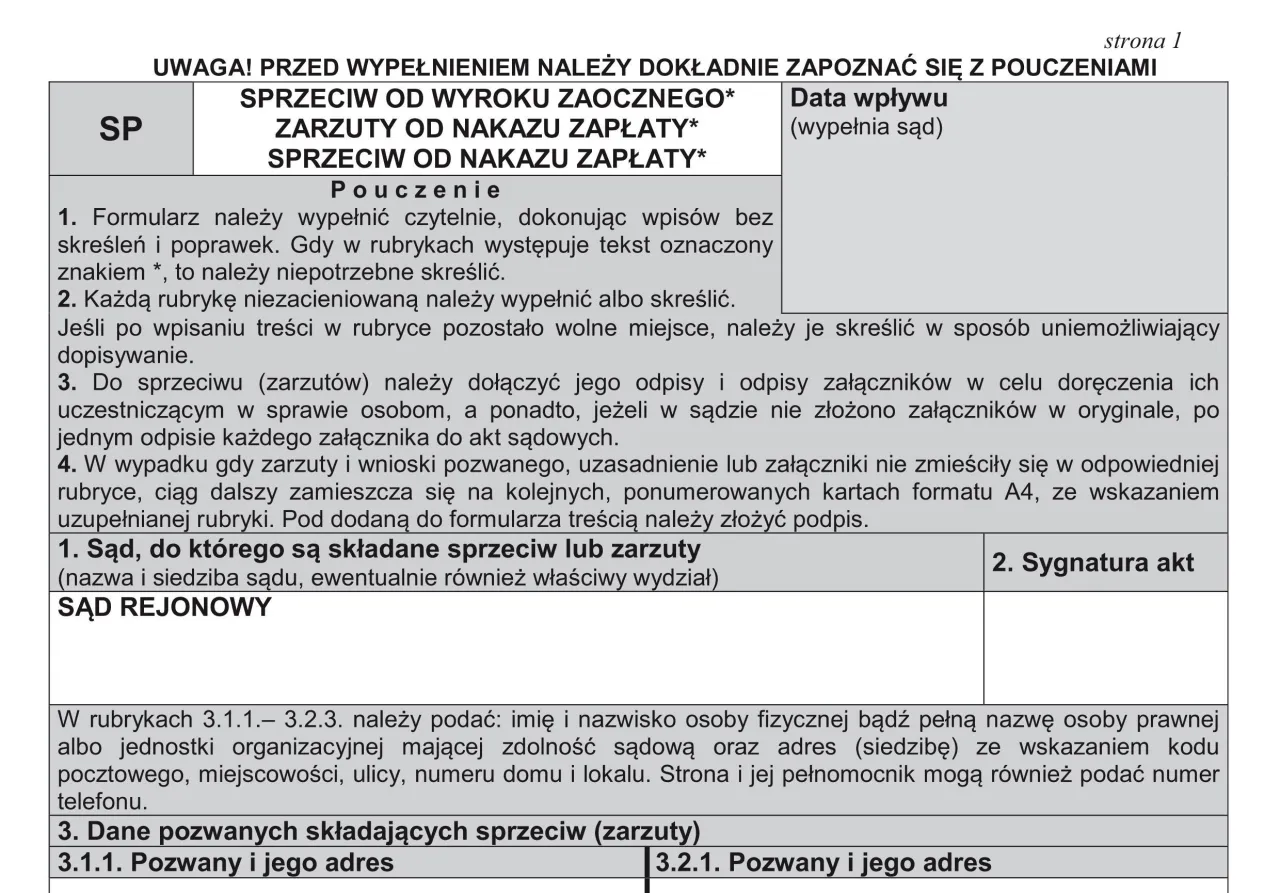 nakaz zapłaty porównanie postępowań