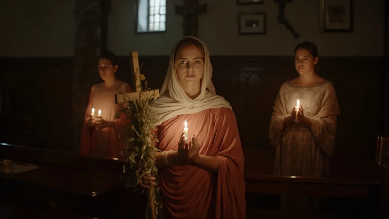 kobieta w kościele, symbol nadziei i nowego początku