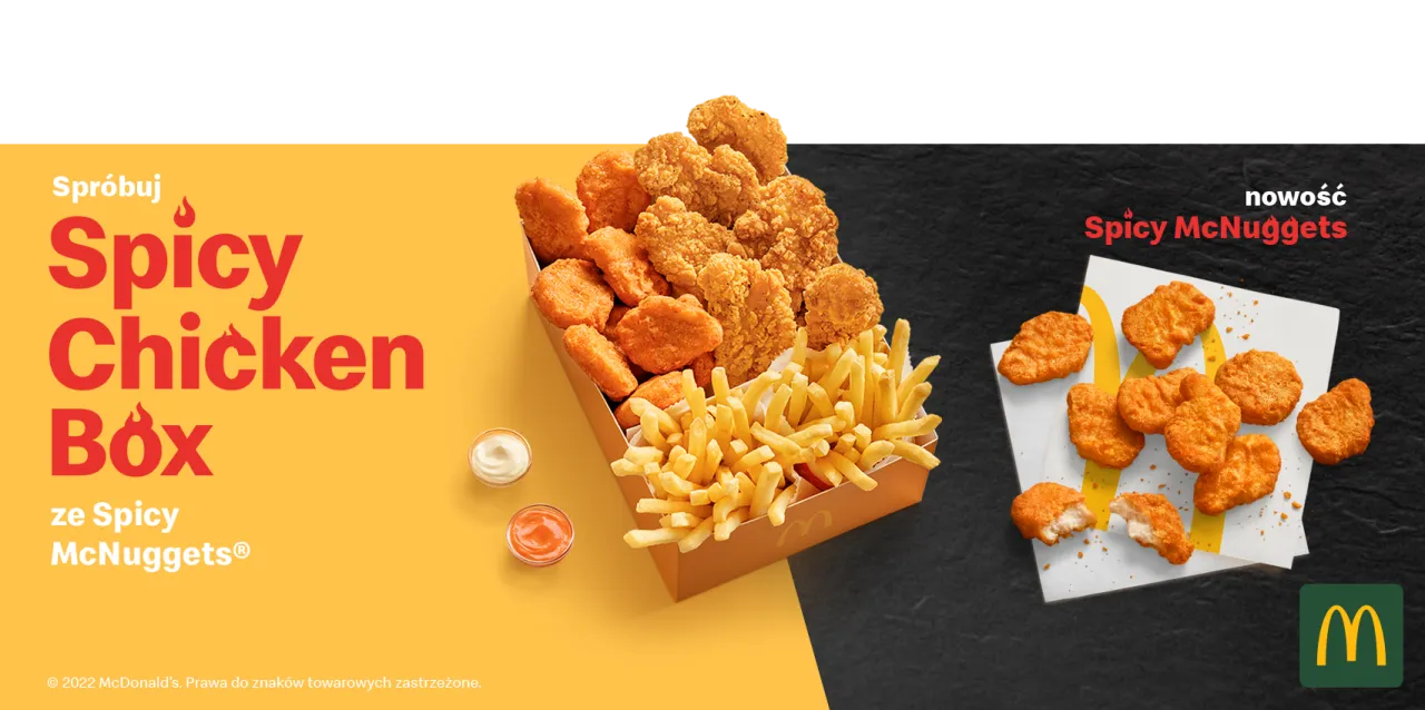 McDonald's McNuggets na talerzu z sosami