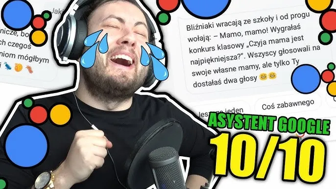 Asystent Google opowiada kawały na telefonie