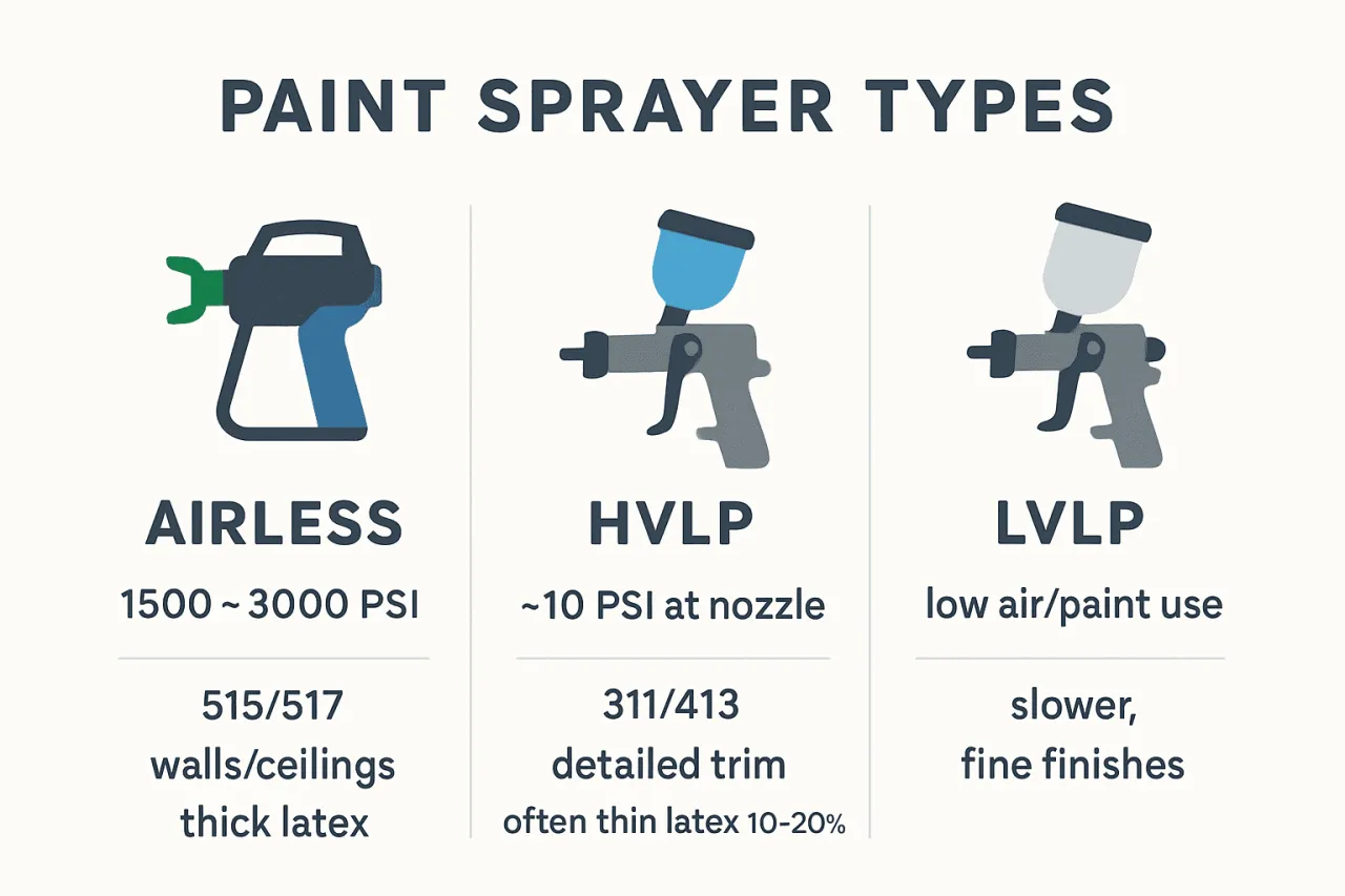 pistolety malarskie HVLP i airless porównanie