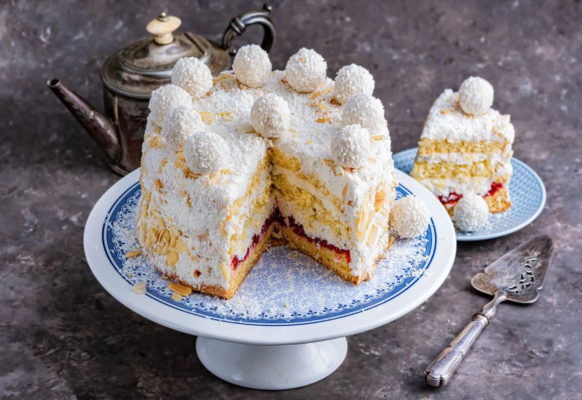 przygotowanie masy kokosowej na Raffaello