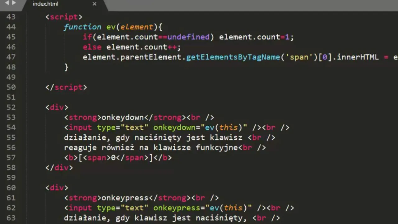 Przykładowy kod HTML5