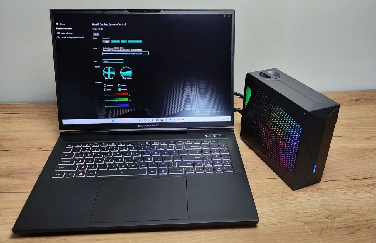 chłodzenie laptop gamingowy wnętrze