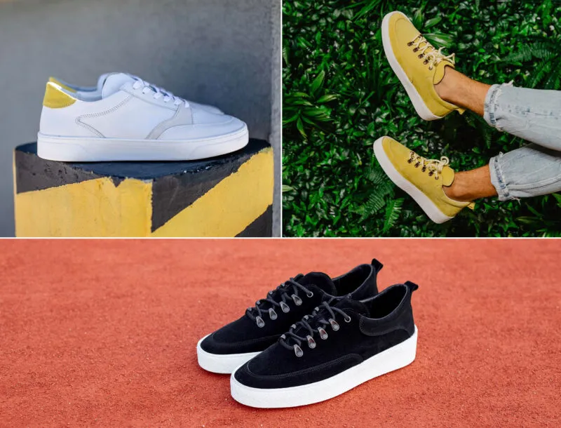 Polskie marki butów męskich collage