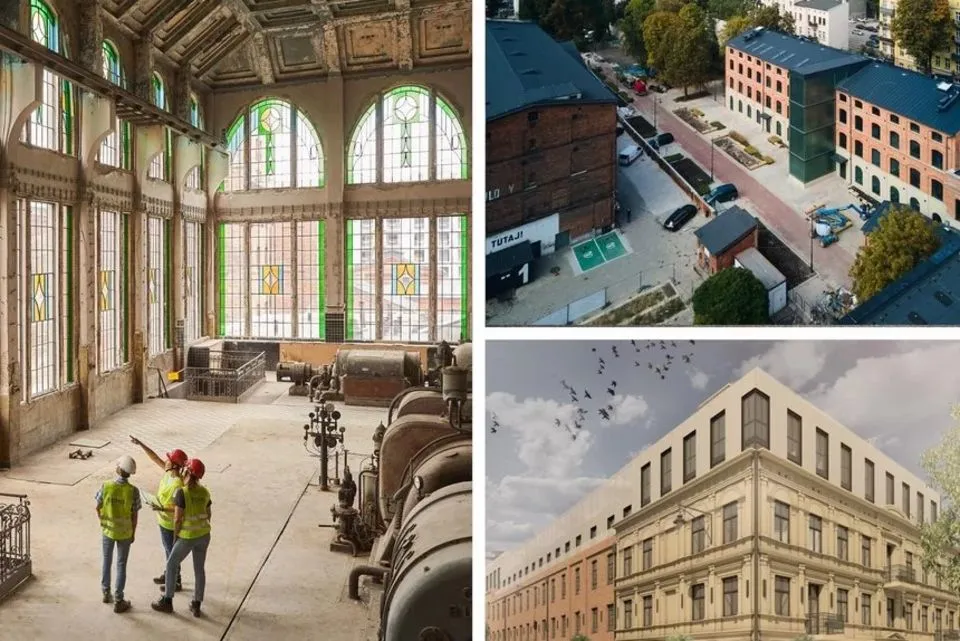 Rewitalizowane fabryki w Łodzi