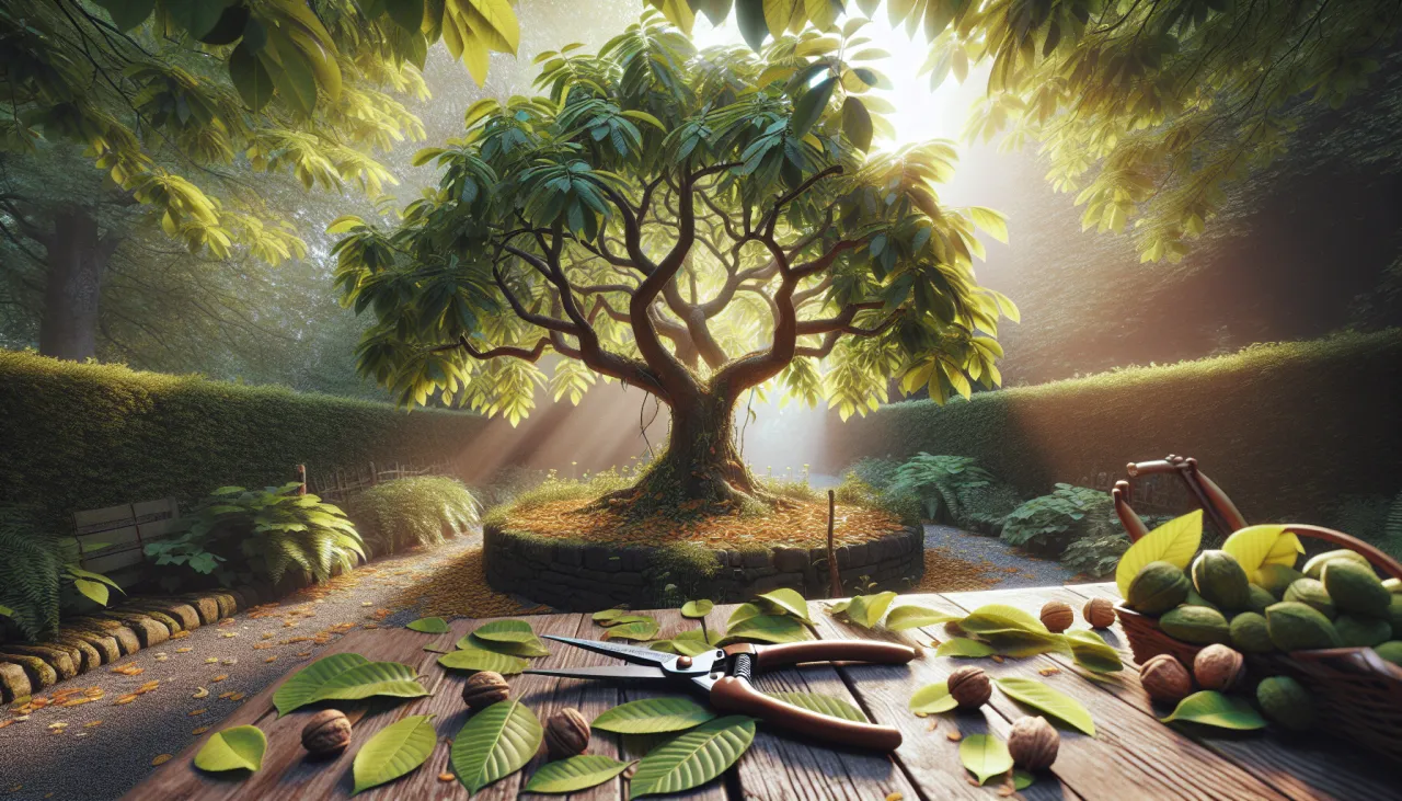 Techniki cięcia orzecha włoskiego schemat