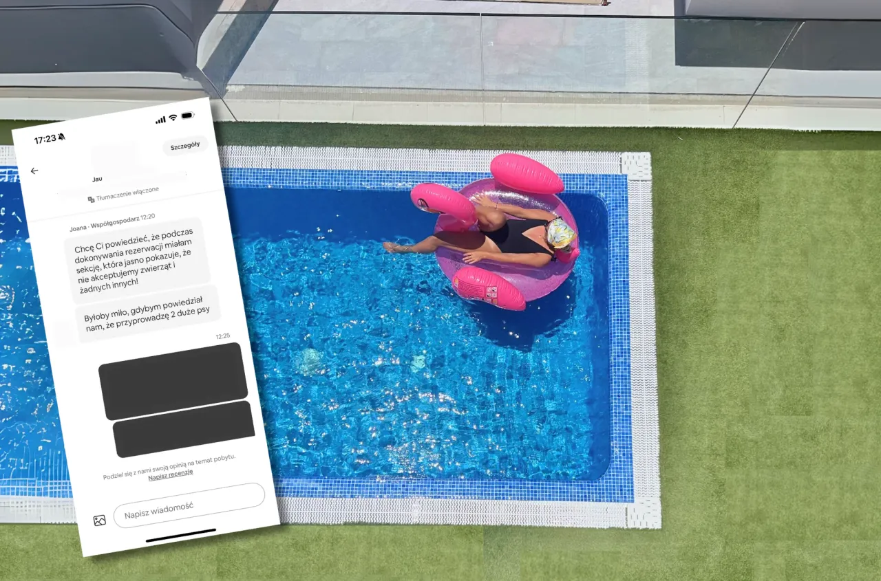 Przykładowe zrzuty ekranu z Booking.com i Airbnb z filtrami