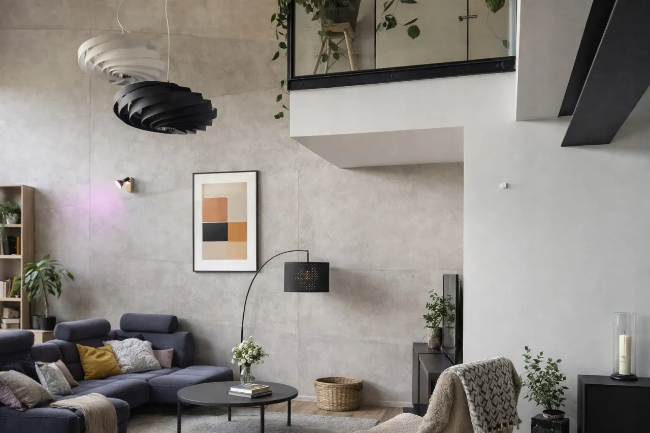 Nowoczesne wnętrze z betonem dekoracyjnym w stylu Venezia Design. Jak zrobić taką ścianę?