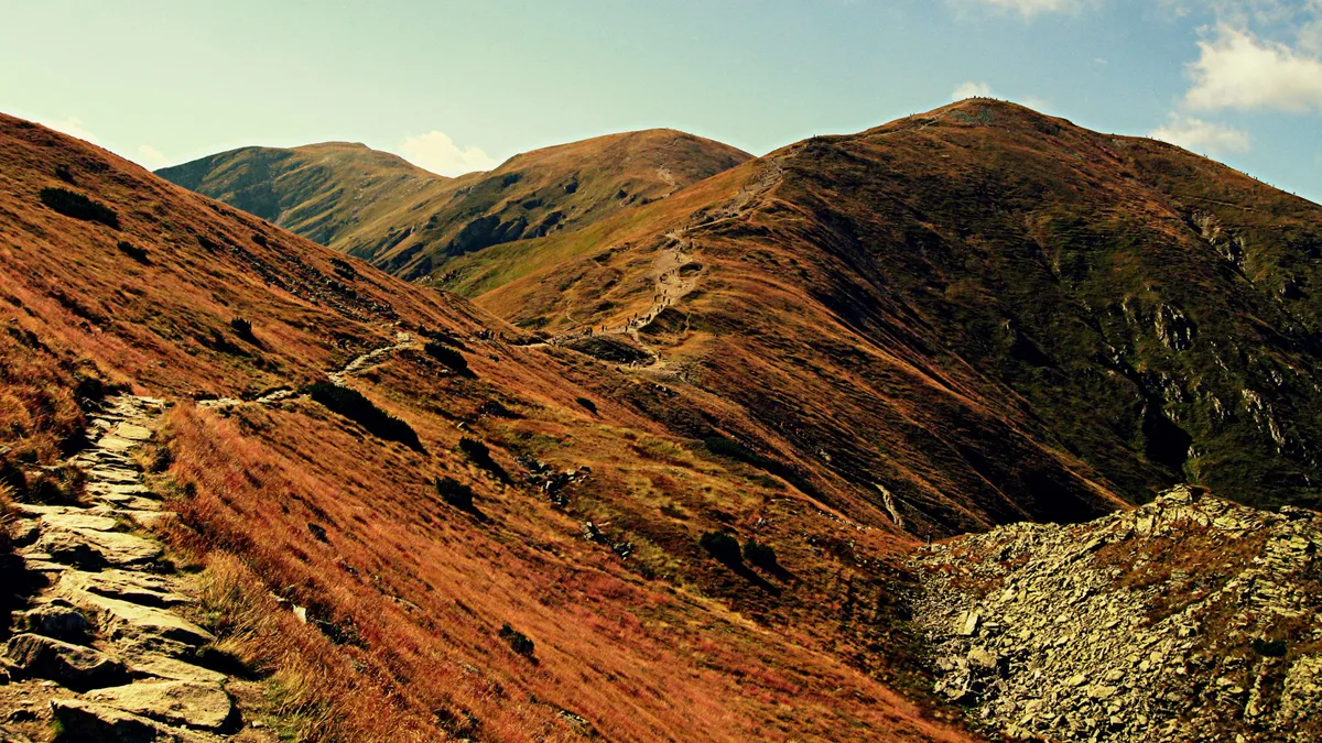Tatry Czerwone Wierchy jesień sit skucina