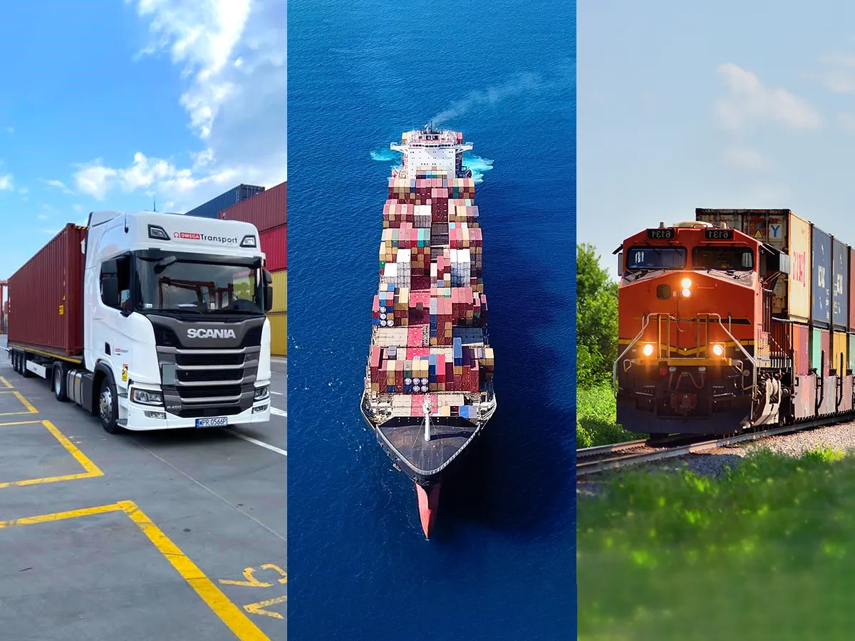 transport intermodalny kontener&oacute;w