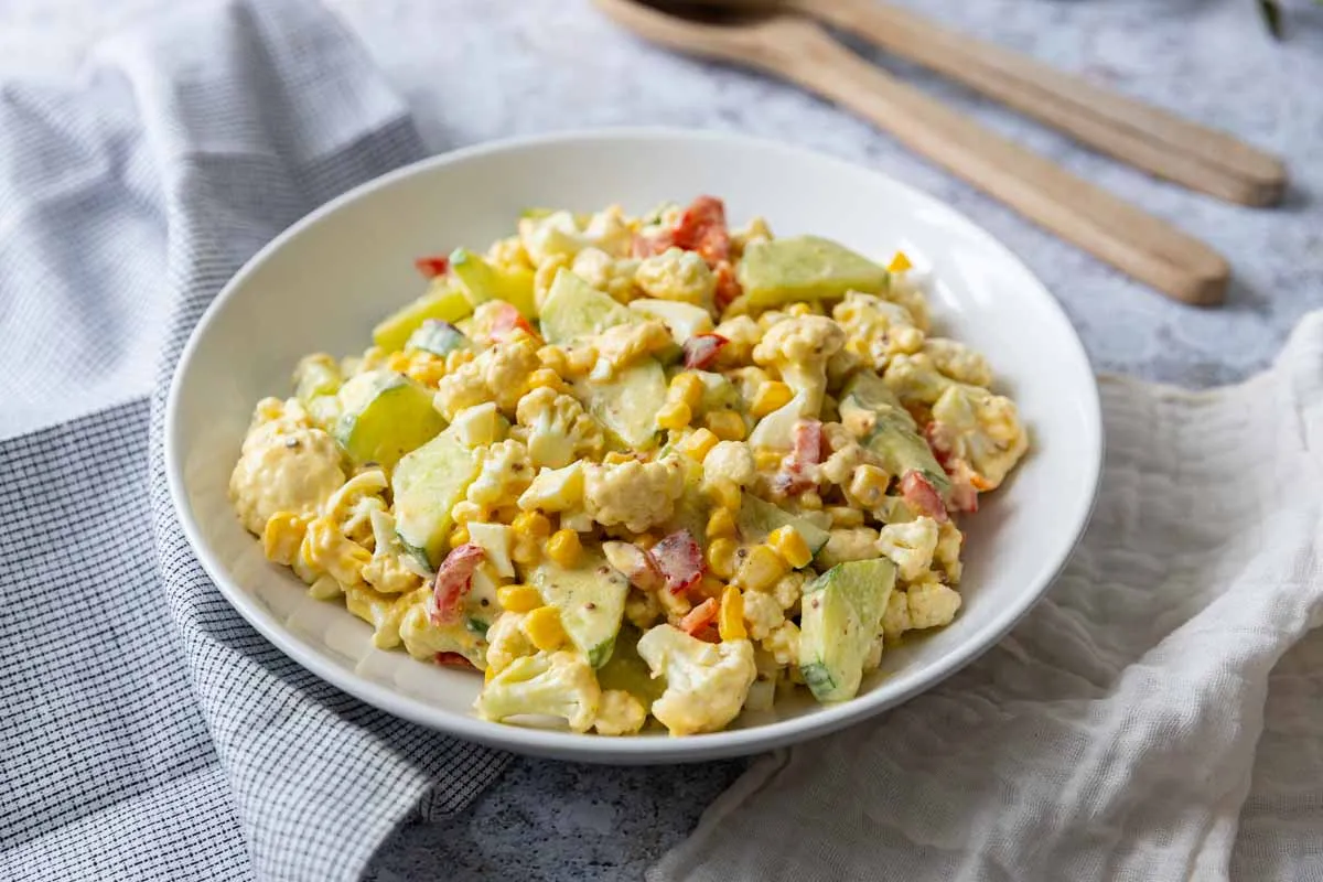 salade de chou-fleur cuit recette simple