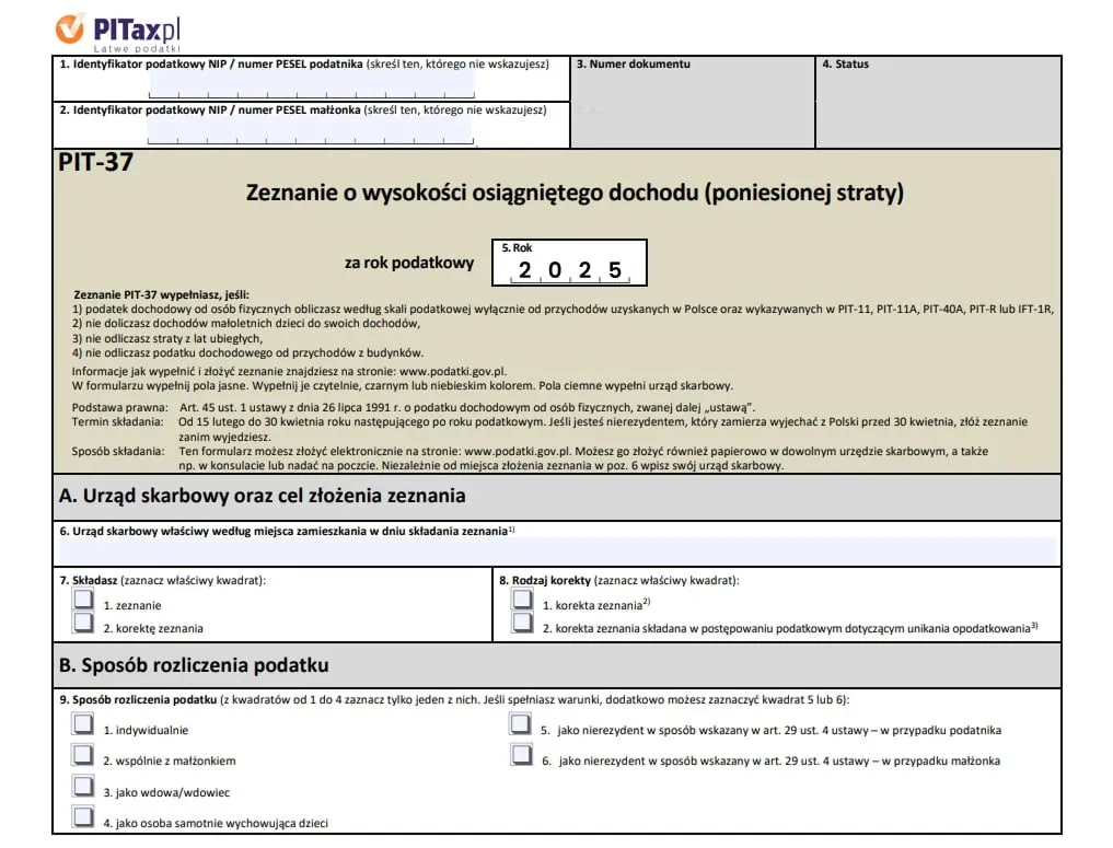 Rodzic wypełniający PIT z dzieckiem