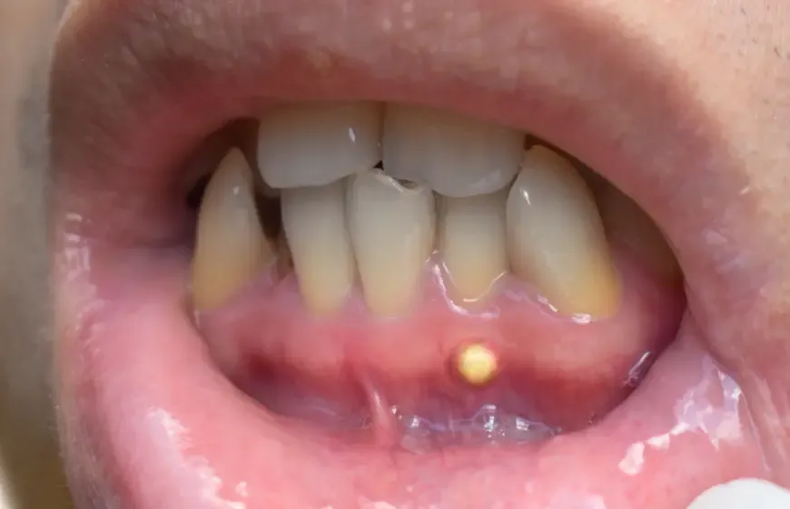 przetoka ropna na dziąśle