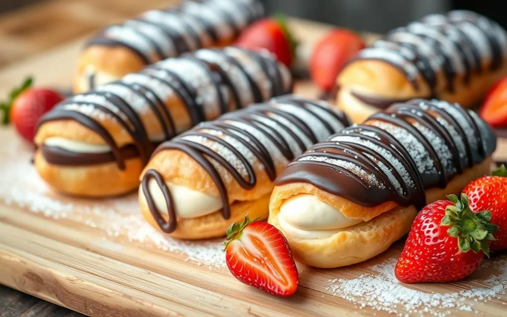 eklerki różne rodzaje i dekoracje