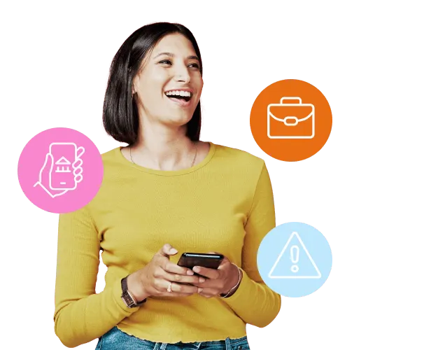 osoba korzystająca z aplikacji do inwestowania w kryptowaluty na smartfonie