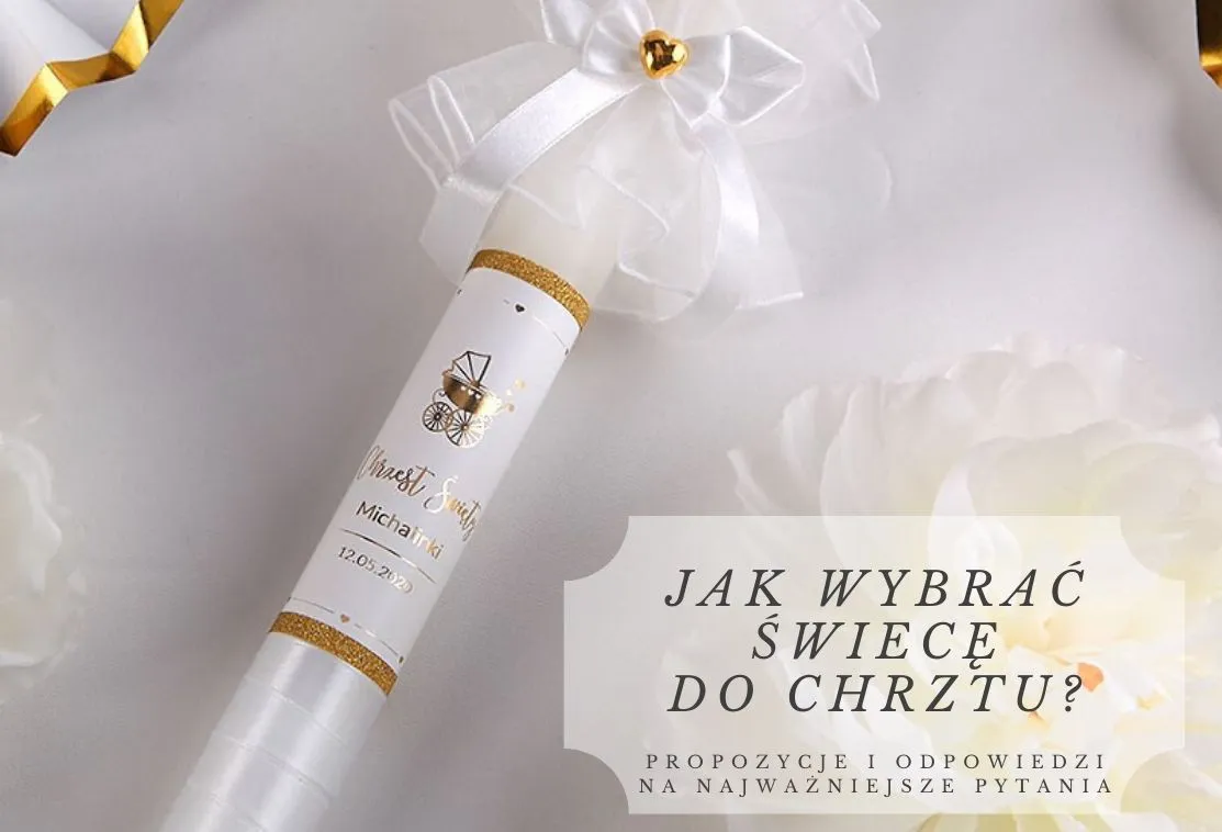 por&oacute;wnanie świecy od chrztu i nowej świecy komunijnej